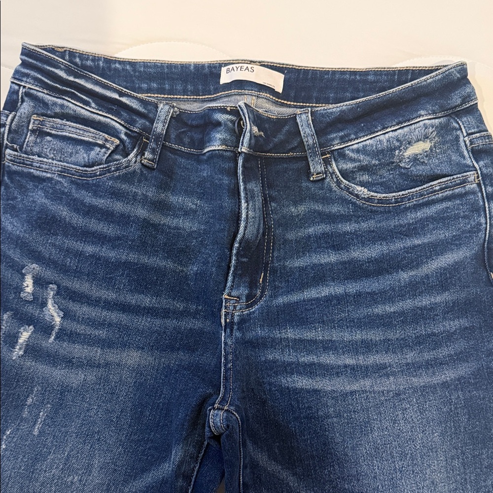 Bayeas Women's High Rise Blue Jeans